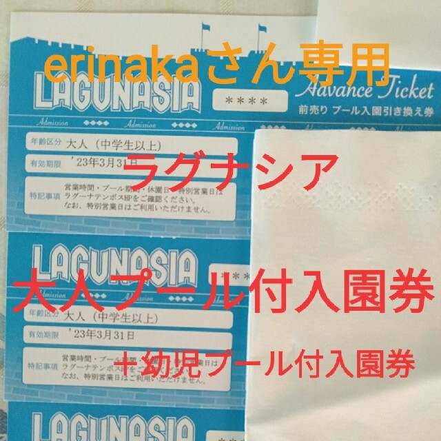 ラグナシア プール付きパスポート 大人2枚 ペアチケット - 通販