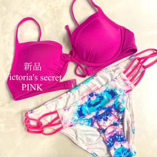 ヴィクトリアズシークレット(Victoria's Secret)の新品 Victoria’s Secret PINK　水着 プッシュアップビキニ(水着)