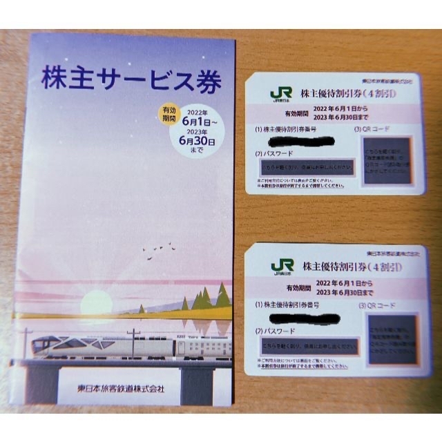 ☆乗車40%割引☆　JR東日本 株主優待割引券 株主サービス券 セット