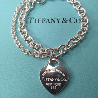 Tiffany & Co. - 未使用品　廃盤モデルTIFFANY　RTT　ハートチェーンブレスレット