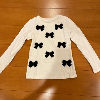 ケイトスペードニューヨーク(kate spade new york)のケイトスペード  ロンT 130 リボン✖️白(Tシャツ/カットソー)