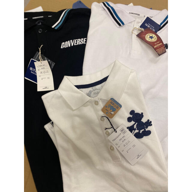 CONVERSE(コンバース)のレディースLサイズ　コンバースTシャツ、ポロシャツ＋ミッキーポロシャツ　 レディースのトップス(Tシャツ(半袖/袖なし))の商品写真