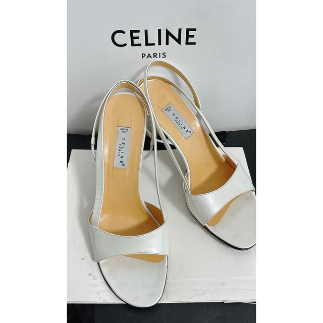 CELINE セリーヌ エナメル サンダル 38 1/2 パンプス 正規品 | www
