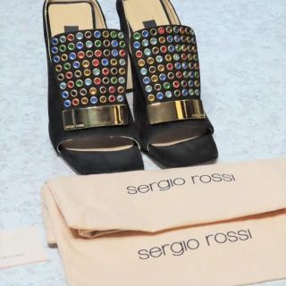 SergioRossi セルジオロッシ サンダル マルチカラー レザー