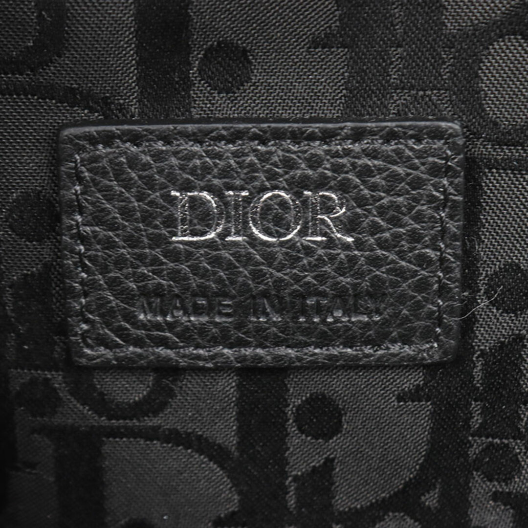 クリスチャン・ディオール Christian Dior サドルバッグ ブラック グレインカーフ レディース リュック・デイパック