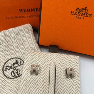 エルメス(Hermes)の大人気　エルメス　ミニポップH ピアス　HERMES マロン(ピアス)