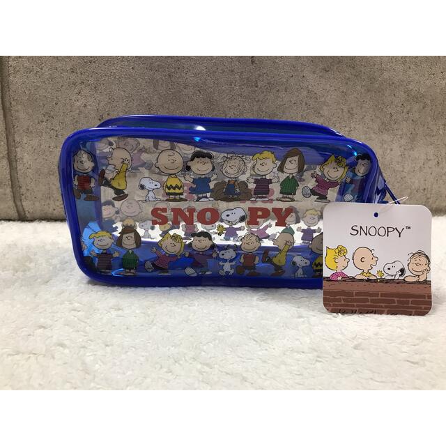 SNOOPY(スヌーピー)の☆スヌーピー クリアファイル/SNOOPY角型ポーチブルー エンタメ/ホビーのおもちゃ/ぬいぐるみ(キャラクターグッズ)の商品写真