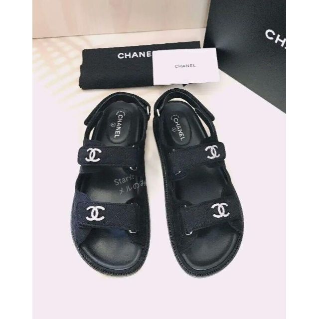 限定セール!】 CHANEL - CHANEL シャネル ファブリック サンダルの