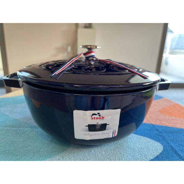 ストウブ staub フレンチオーブン 24cm Lily グランブルー-www