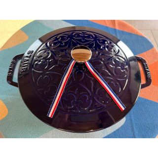 ストウブ(STAUB)のストウブ　staub フレンチオーブン 24cm Lily グランブルー (鍋/フライパン)