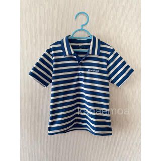 モンベル(mont bell)の美品◆mont-bell キッズ 半袖ポロシャツ 120 モンベル Kid's(Tシャツ/カットソー)