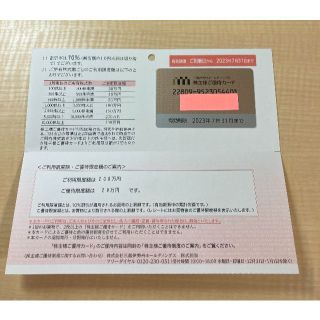 三越伊勢丹　株主優待カード　男性名義　200万(ショッピング)
