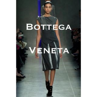 ボッテガヴェネタ(Bottega Veneta)の国内正規極美品■ボッテガ/ワンピース・ドレス/ラメ加工・ビジュー スリーブレス(ひざ丈ワンピース)