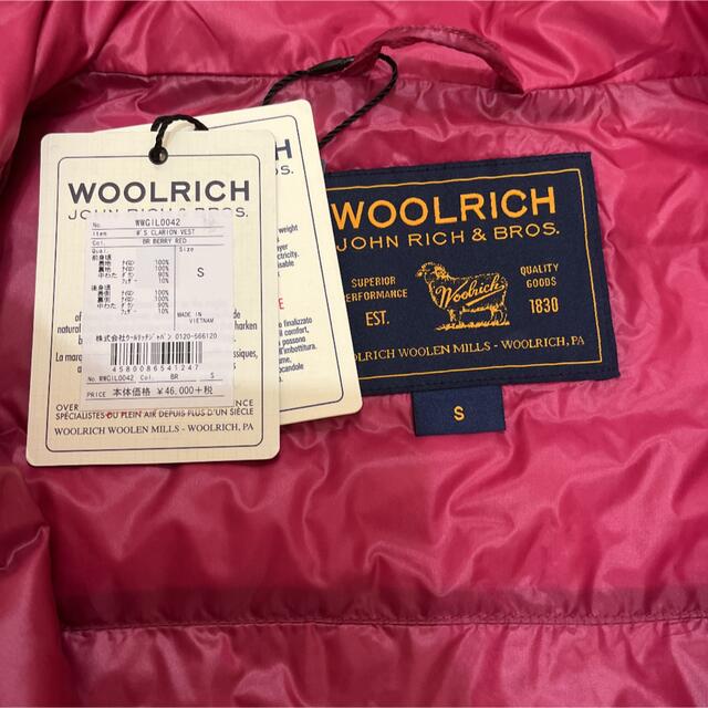 WOOLRICH(ウールリッチ)のウールリッチ　ダウンベストS レディースのジャケット/アウター(ダウンベスト)の商品写真