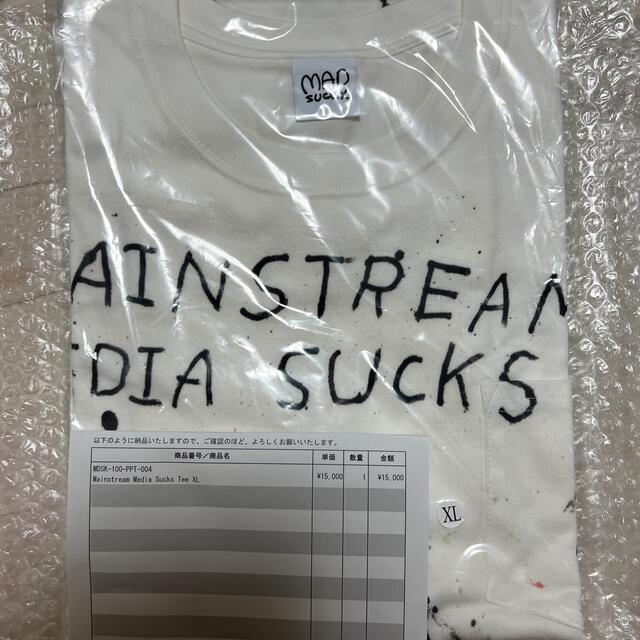 MADSAKI Mainstream Media Sucks Tee XLサイズトップス