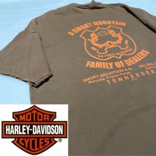 ハーレーダビッドソン(Harley Davidson)の90s 古着 ハーレーダビッドソン USA製 XL バックプリント ゆるだぼ(Tシャツ/カットソー(半袖/袖なし))