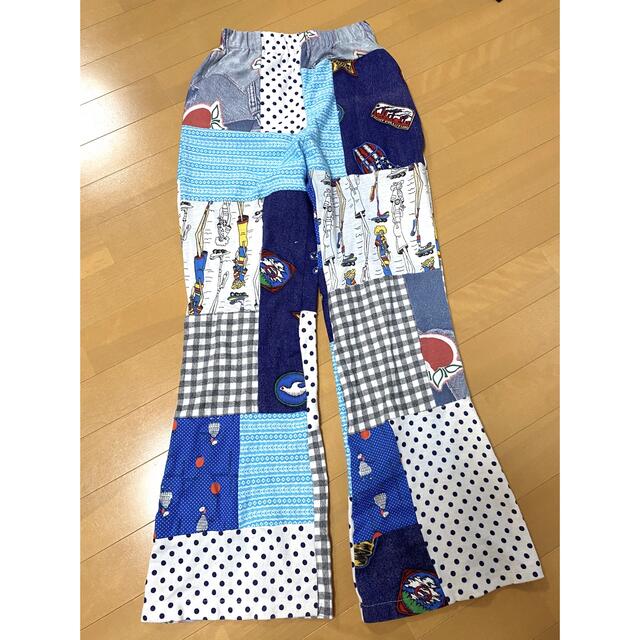 驚きの値段で リメイクパッチワークワイドパンツ - 通販 - perutours