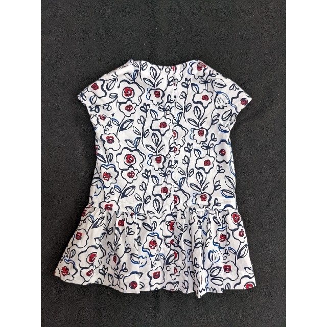 PETIT BATEAU(プチバトー)のプチバトー　ベビー　ワンピース　花柄【12m/74cm】 キッズ/ベビー/マタニティのベビー服(~85cm)(ワンピース)の商品写真