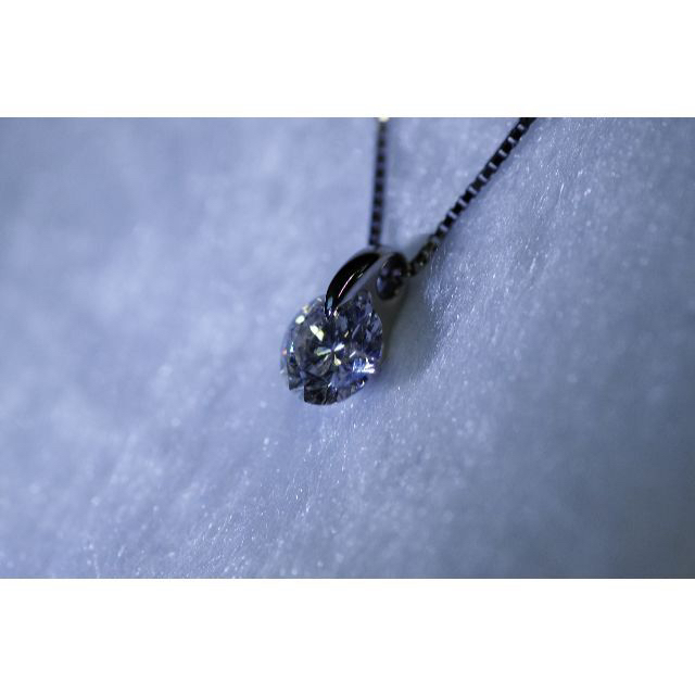 プラチナ900ダイヤモンドネックレス 超大粒美品★1.149Ct L-I1-EX 4