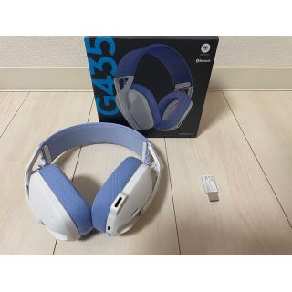 プレイステーション4(PlayStation4)の【美品】Logicool G435 ワイヤレスゲーミングヘッドセット(ヘッドフォン/イヤフォン)