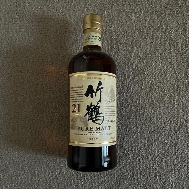 酒希少旧ラベル　竹鶴21年×1本