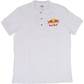 Red Bull バイソンロゴ 半袖ポロシャツ ホワイト XL(ポロシャツ)