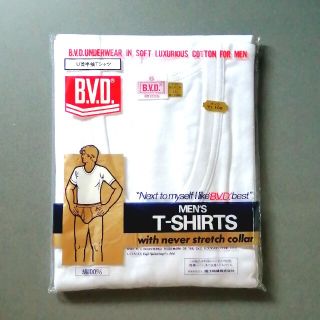 ビーブイディー(B.V.D)のBVD Ｕ首半袖Tシャツ  メンズ 紳士肌着 GOLD  LLサイズ 綿100%(Tシャツ/カットソー(半袖/袖なし))