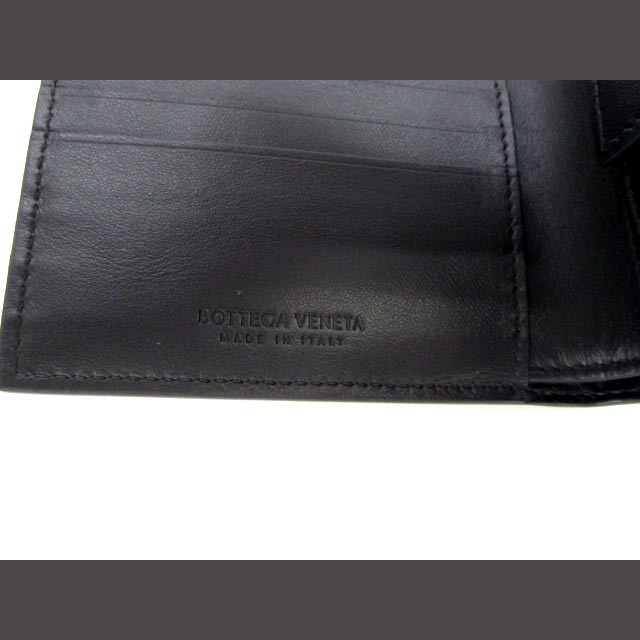 ボッテガヴェネタ BOTTEGA VENETA 二つ折り財布 605722 黒 ボッテガヴェネタ BOTTEGA VENETA 二つ折り財布 605722 黒