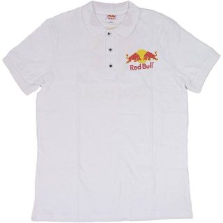 Red Bull バイソンロゴ 半袖ポロシャツ ホワイト XXXL(ポロシャツ)