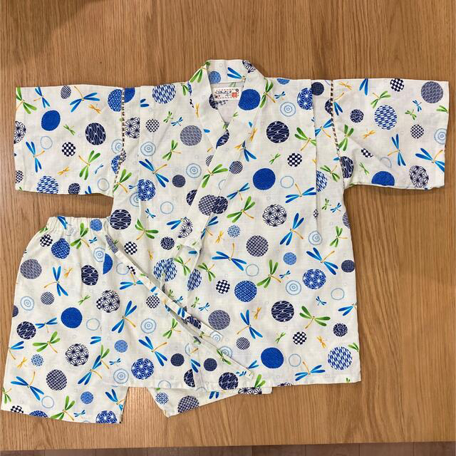 甚平　100 120 ２枚セット　男の子　兄弟 キッズ/ベビー/マタニティのキッズ服男の子用(90cm~)(甚平/浴衣)の商品写真