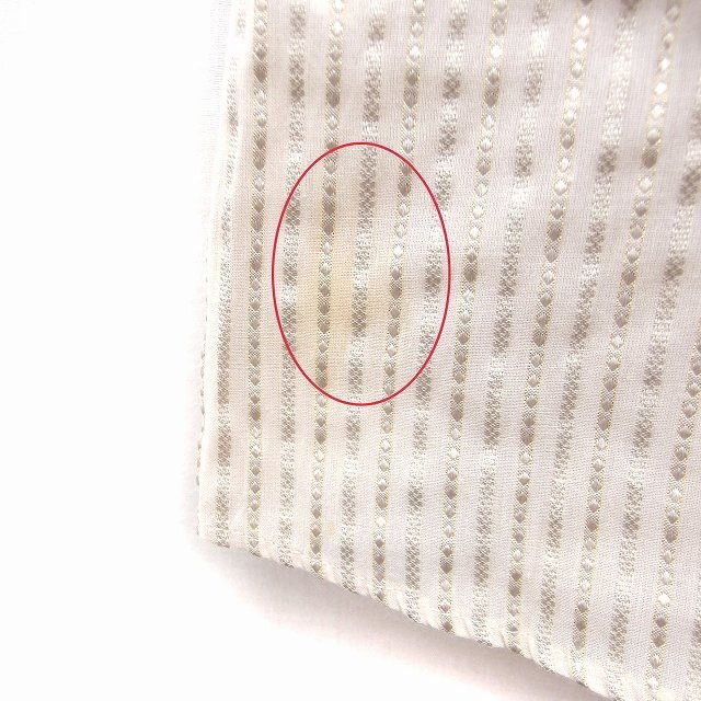 ROPE’(ロペ)のロペ ROPE ストライプ柄 シャツ ブラウス フリル キャップスリーブ 7 レディースのトップス(シャツ/ブラウス(半袖/袖なし))の商品写真