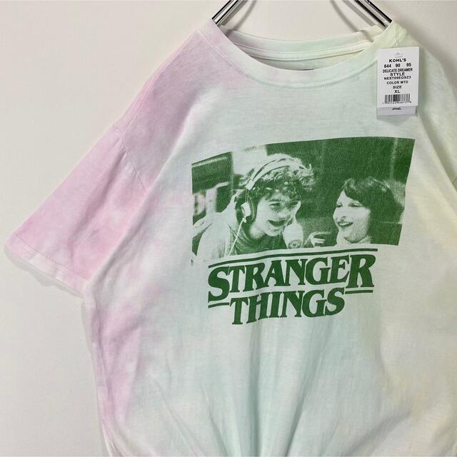 ストレンジャーシングス Tシャツ　シーズン1 Netflix 新品　XL 80s メンズのトップス(Tシャツ/カットソー(半袖/袖なし))の商品写真