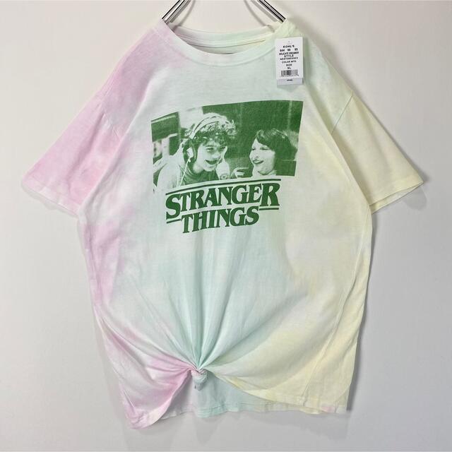 ストレンジャーシングス Tシャツ　シーズン1 Netflix 新品　XL 80s メンズのトップス(Tシャツ/カットソー(半袖/袖なし))の商品写真