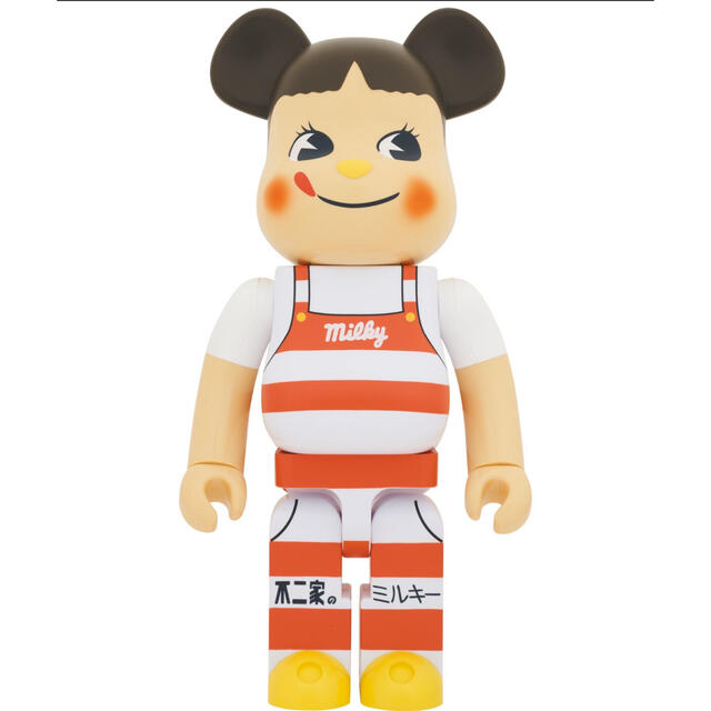 【新品未開】BE@RBRICK ペコちゃん ミルキー三角帽子デザイン 1000％