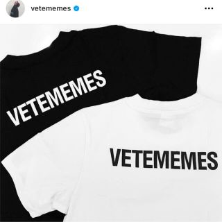 VETEMEMES staff ロゴ Tシャツ 白(Tシャツ/カットソー(半袖/袖なし))