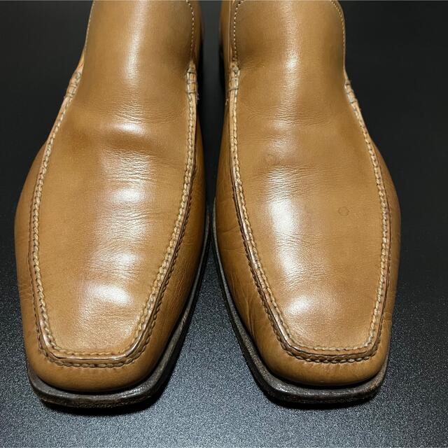 【高級】Santoni サントーニ / スリッポン ローファー 革靴 サイズ7