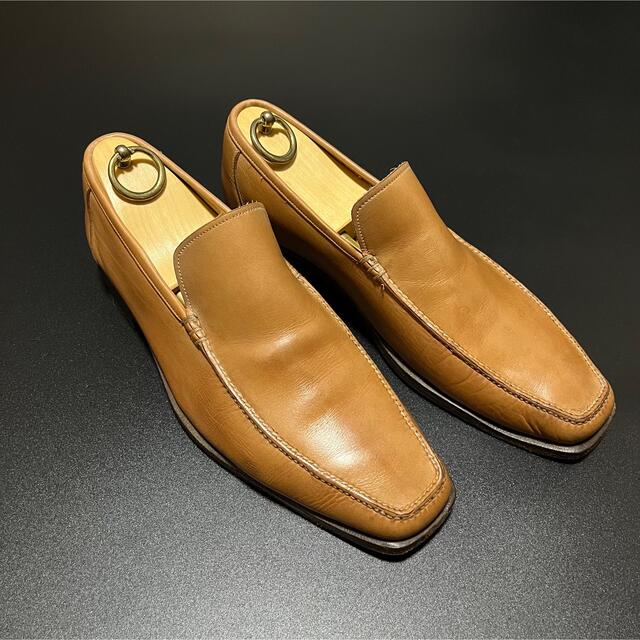 高級】Santoni サントーニ / スリッポン ローファー 革靴 サイズ7 ...