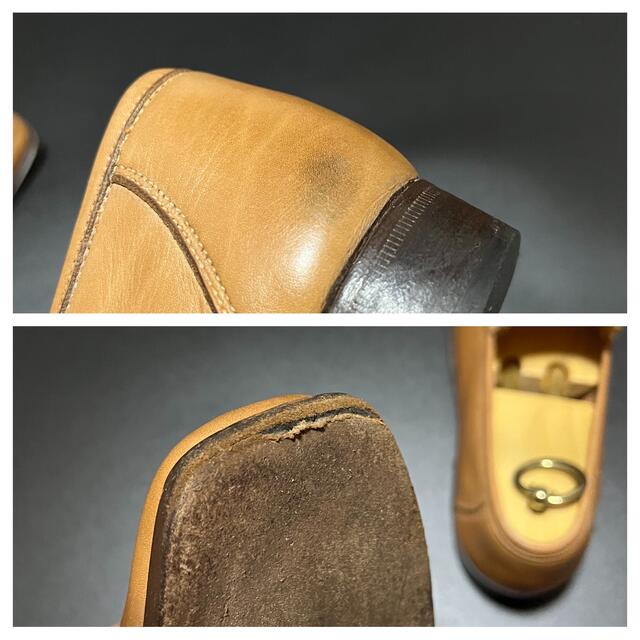 【高級】Santoni サントーニ / スリッポン ローファー 革靴 サイズ7