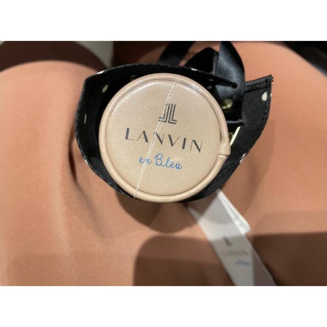 LANVIN en Bleu(ランバンオンブルー)のランバン　折り畳み傘　ブラック　ドット　新品未使用品 レディースのファッション小物(傘)の商品写真