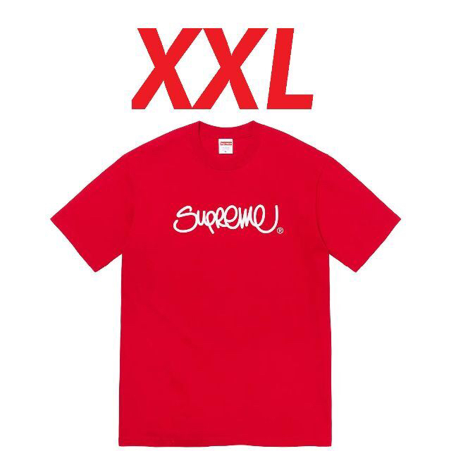 【希少サイズ】Supreme Handstyle Tee Red XXLのサムネイル