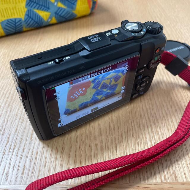 OLYMPUS(オリンパス)のOLYMPUS TG-6 BLACK 美品（アダプタ、フィルタ付き） スマホ/家電/カメラのカメラ(コンパクトデジタルカメラ)の商品写真