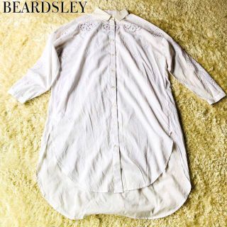 ビアズリー(BEARDSLEY)の【人気のシャツワンピース】ビアズリー ブラウス 花柄 フラワー レース 夏向け(その他)