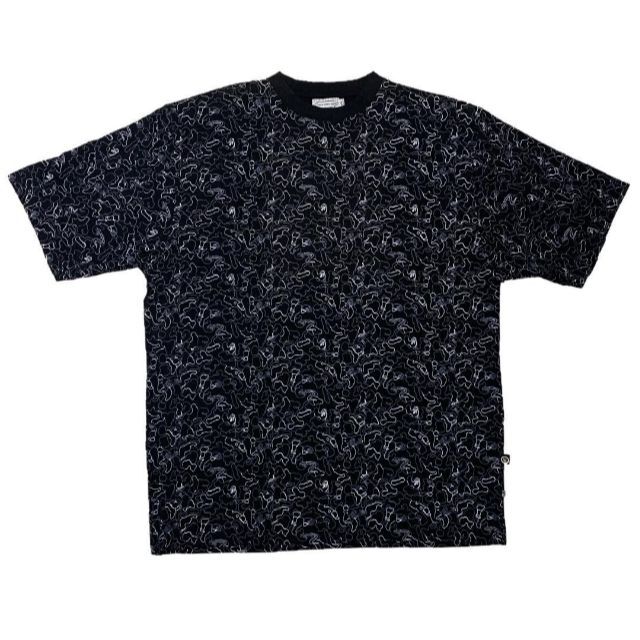 BROCK JEANS モノグラムデザイン Tシャツ ブラック XXL