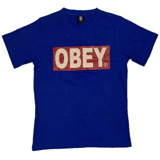 オベイ(OBEY)のOBEY オベイ ブランド ボックスロゴ 半袖Tシャツ XL(Tシャツ/カットソー(半袖/袖なし))