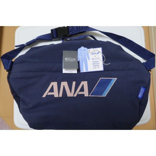 【本日特価】 ANA(全日本空輸) - 値下げ ANA UP-CYCLE PROJECT  ショルダートート 紺 トートバッグ
