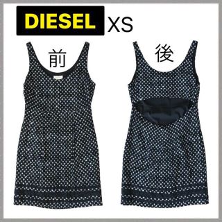 ディーゼル(DIESEL)のDIESEL  ディーゼル  ノースリーブ  ワンピース  黒(ミニワンピース)