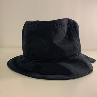 ムジルシリョウヒン(MUJI (無印良品))の無印良品　日除けフラップ付　平天帽子 ネイビー 52cm(帽子)