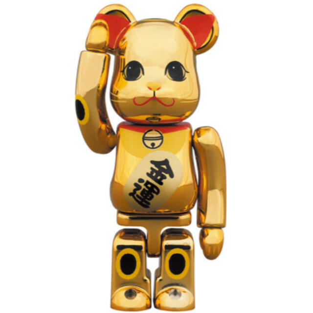 BE@RBRICK 招き猫 金運 金メッキ 参 100%