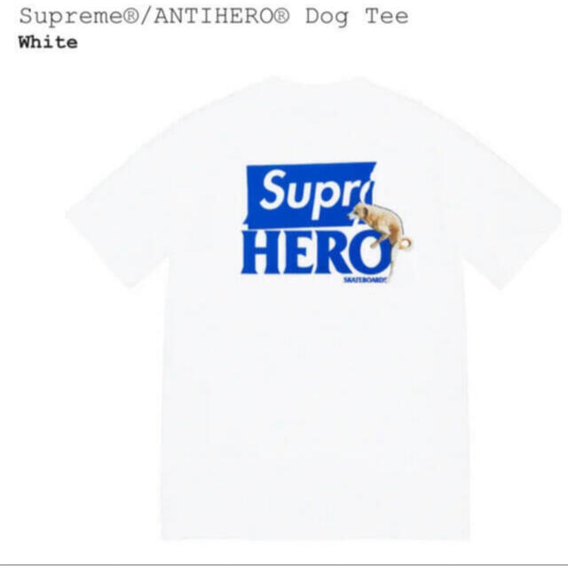 Supreme シュプリーム/ ANTIHERO Dog Tee White