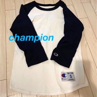 チャンピオン(Champion)のchampion 7部袖Tシャツ　ラグラン　ベースボールシャツ(Tシャツ(長袖/七分))